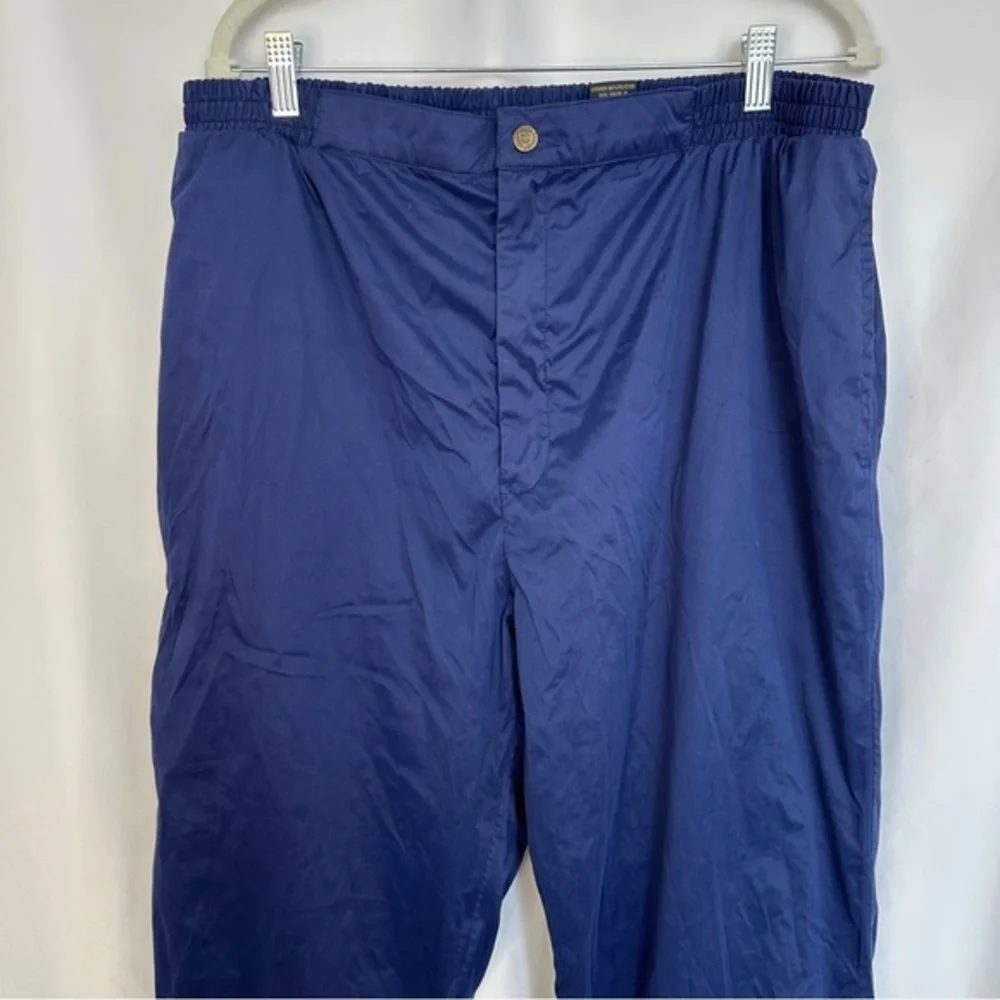 Sunice Golf Windbreaker‎ Rain Pants Mens XL Blue Navy Softshell Ankle Zip Lined